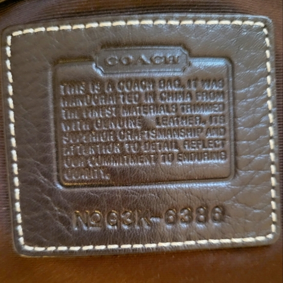 Coach ~ Brown Monogram Handbag / Crossbody with Silver Hardware - Picture 2 of 7